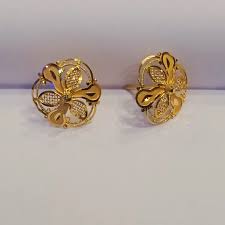 JPRK bloomed floral gold studs