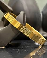Om Carving Premium Gold Bracelet for Men