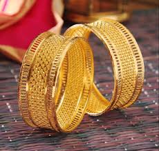 22K Gold Crafted Antique Bangles