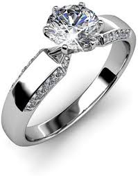 Italian Pure Silver Solitare Rings