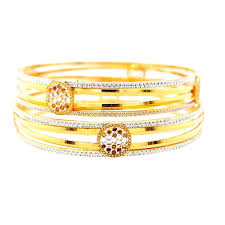 JPRK Jewellers Distinct 22K Gold Kada Bangles