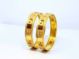 Pure 22k fine Gold Handmade Bangle Bracelet