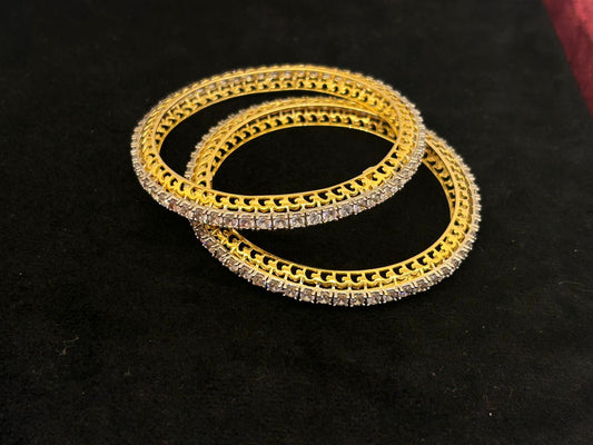 Ladies silver bangles