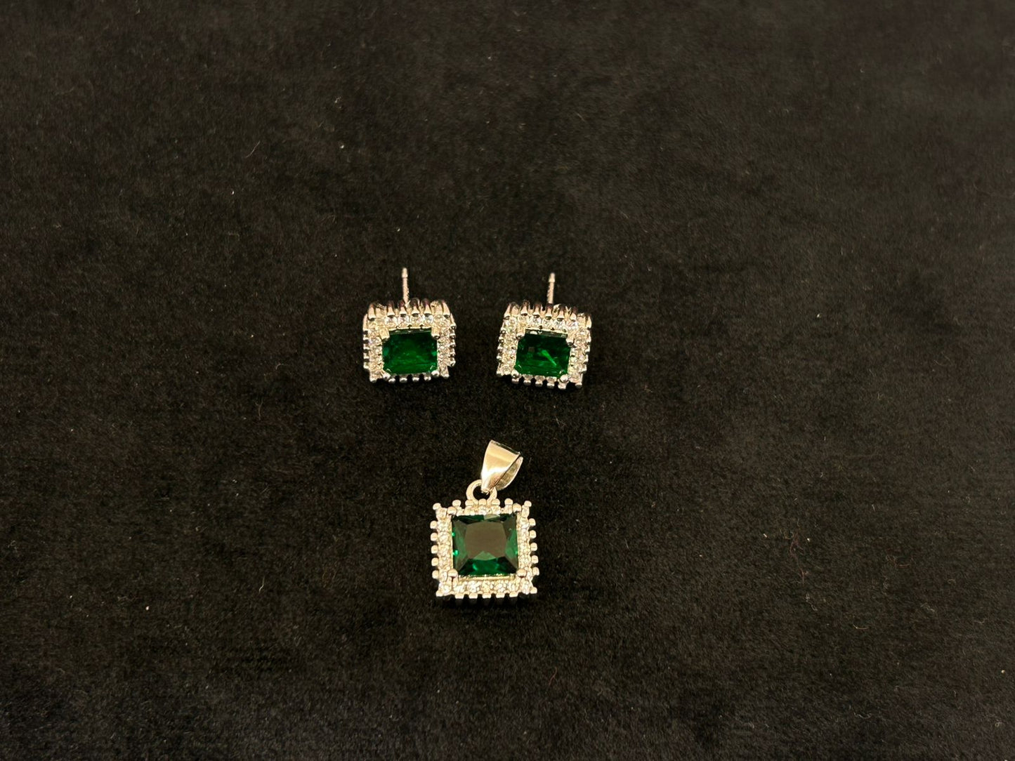 Silve Pendant Set - Square